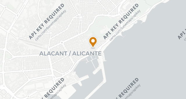 Map showing La Taberna del Gourmet