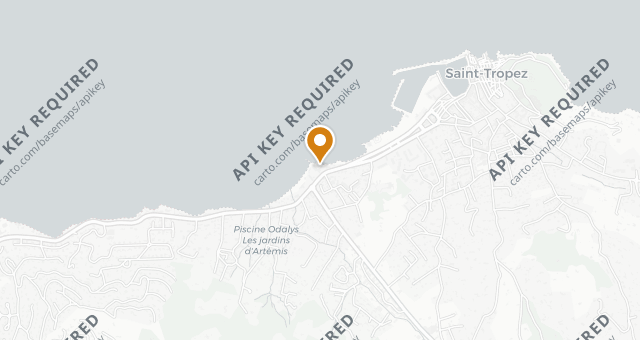Map showing La Terrasse - Cheval Blanc St-Tropez