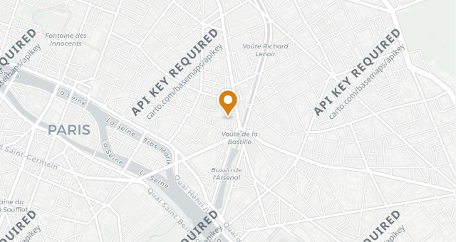 Map showing Bistrot des Tournelles