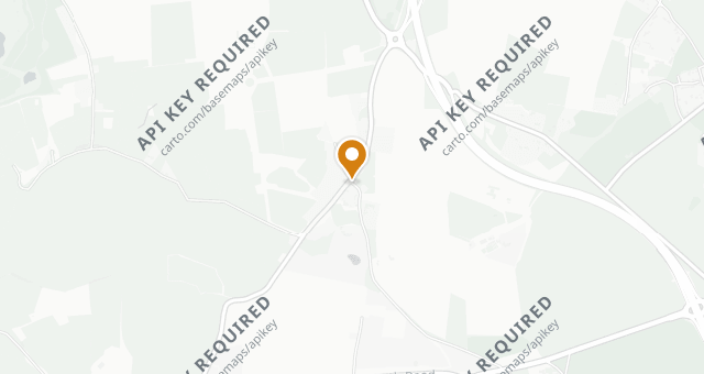 Map showing The Crown at Burchetts Green