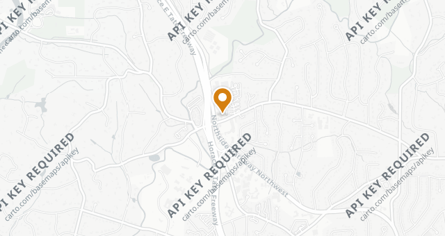 Map showing Blue Ridge Grill