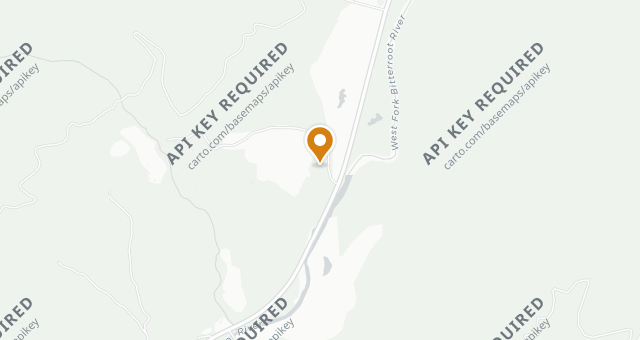 Map showing Triple Creek Ranch