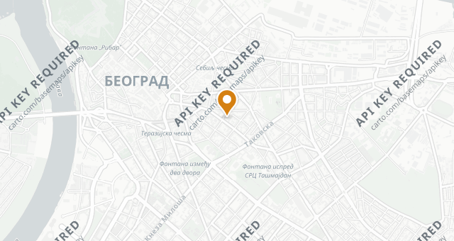 Map showing DRAGOLJUB NEW BALKAN CUISINE