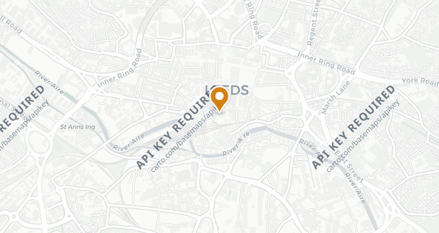 Map showing Rudy’s Leeds