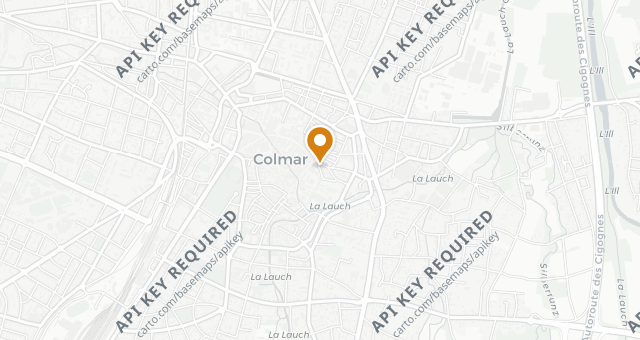 Map showing Au Chasseur