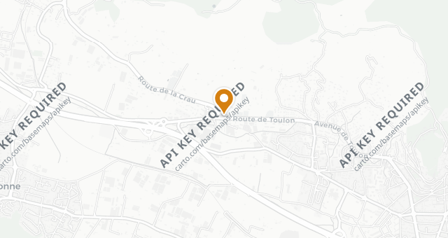 Map showing La Colombe
