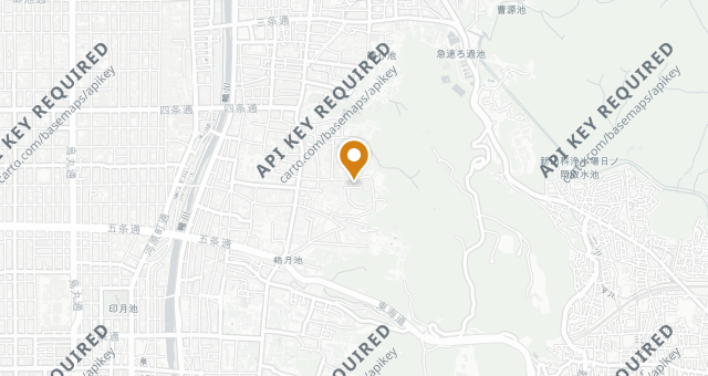 Map showing Restaurant Hiramatsu Kodaiji