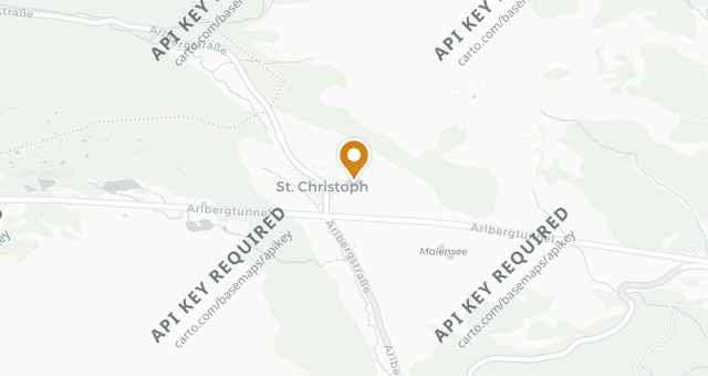 Map showing Hospiz Alm