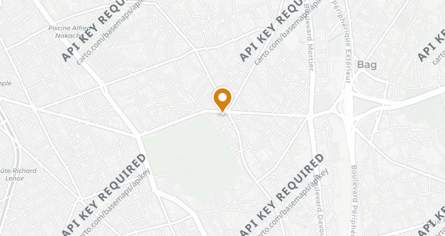 Map showing Café des Banques