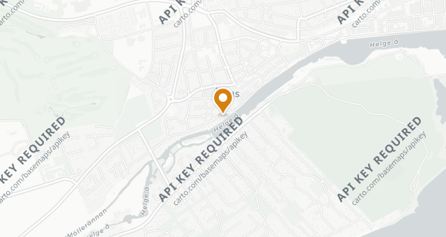 Map showing Åhus Gästgivaregård