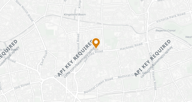 Map showing Morito Hackney Road