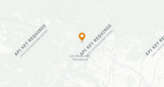 Map showing L'Oustau de Baumanière