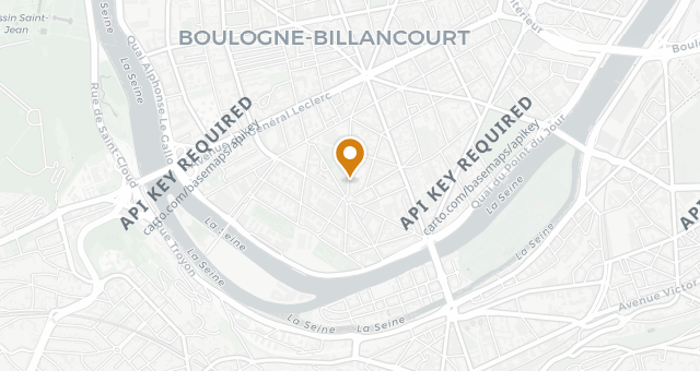 Map showing La Table de Cybele - Boulogne Billancourt