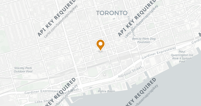 Map showing TOCA Restaurant