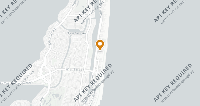 Map showing Hakkasan Miami