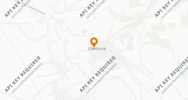 Map showing La Bucaccia