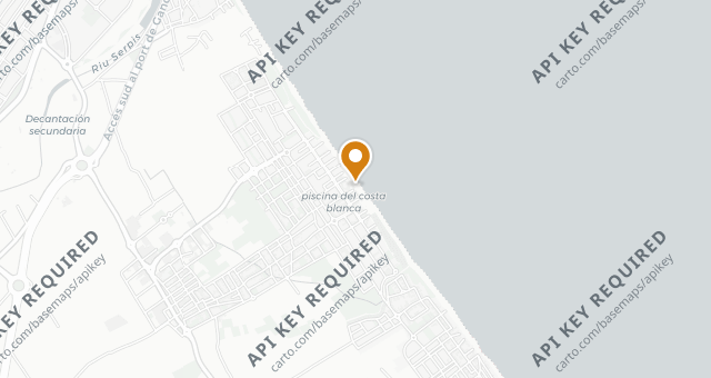 Map showing Casa Manolo