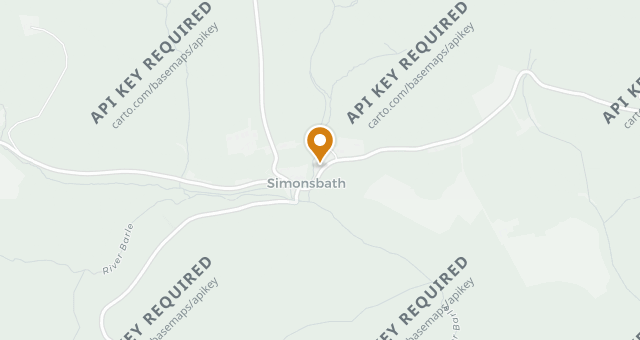 Map showing Exmoor Forest Inn