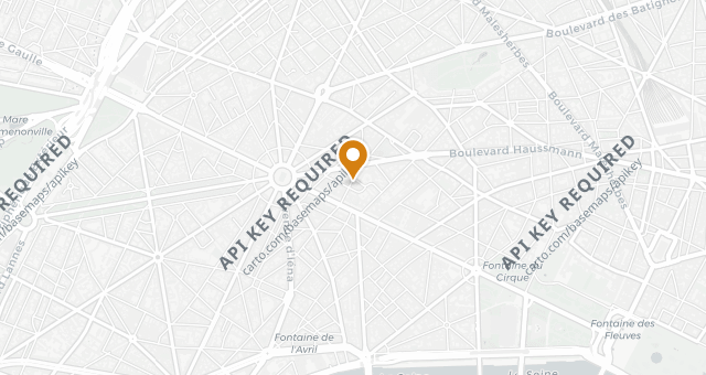 Map showing Pierre Gagnaire - Hôtel Balzac Paris