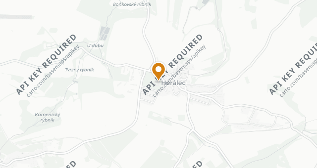 Map showing Zámecká restaurace Honoria