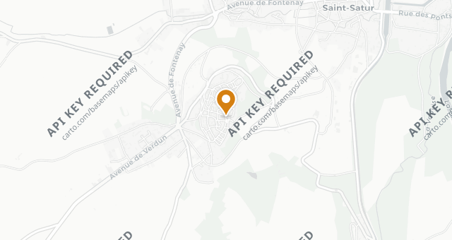 Map showing La Pomme d'Or