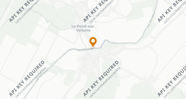 Map showing Auberge de la Rivière