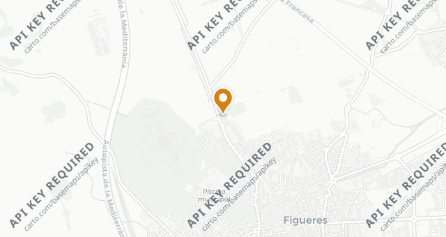 Map showing El Motel