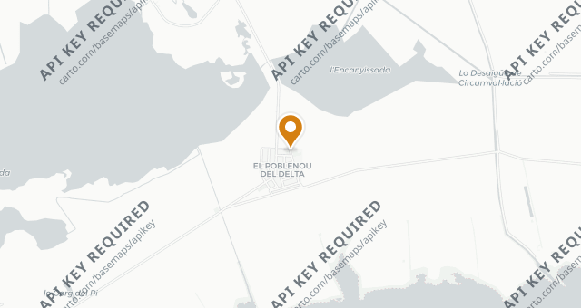 Map showing L'Algadir del Delta