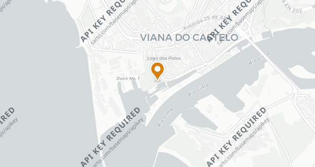 Map showing Tasquinha da Linda