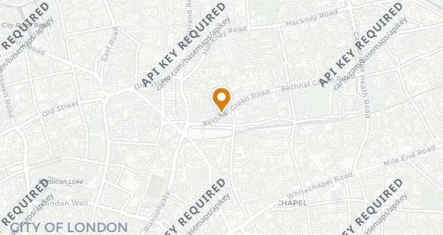 Map showing Lahpet Shoreditch