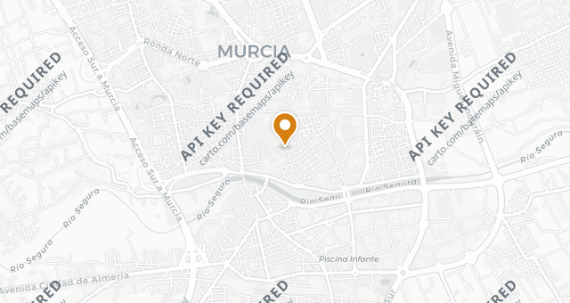 Map showing Local de Ensayo