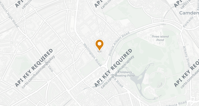 Map showing Cinder St John’s Wood