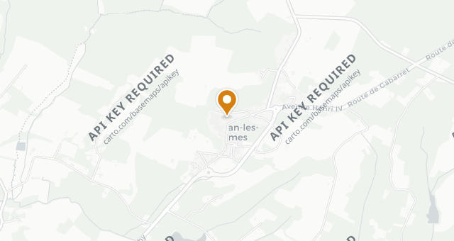 Map showing La Bastide