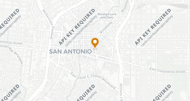 Map showing Brenner's on the Riverwalk