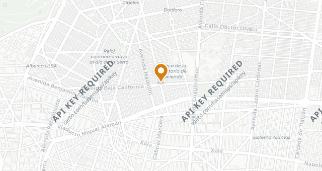 Map showing Taqueria Los Parados