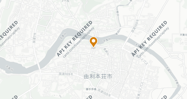 Map showing affetto akita