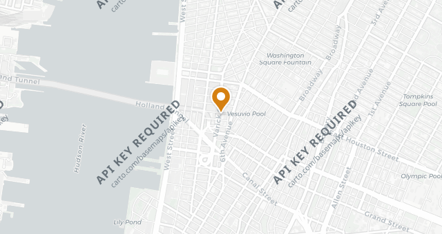 Map showing Vestry