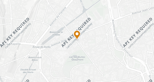 Map showing Hôtel de la Gare