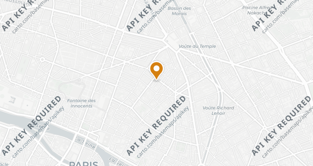 Map showing Les Enfants Rouges