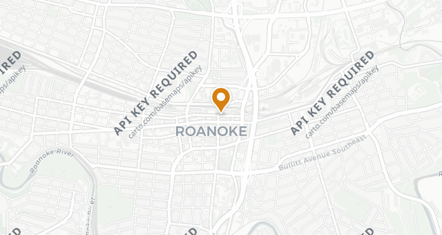 Map showing Frankie Rowland's Steakhouse