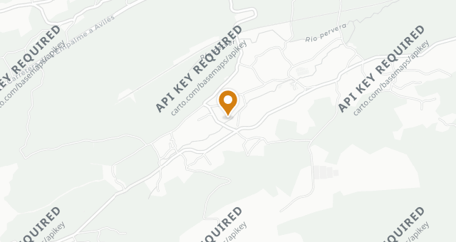 Map showing Casa Gerardo