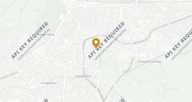 Map showing Gostilna na Gradu